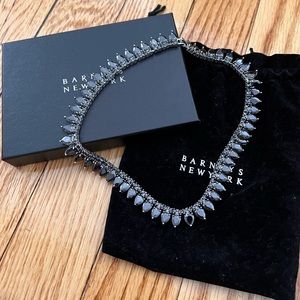 Fallon Black Stone Tennis-Style Choker Necklace from Barneys